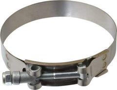 Campbell Fittings - 4" Hose, 3/4" Wide x 0.025" Thick, T-Bolt Band Clamp - Stainless Steel - Americas Tooling