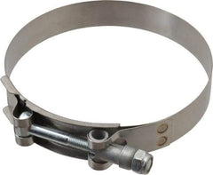 Campbell Fittings - 4-1/4" Hose, 3/4" Wide x 0.025" Thick, T-Bolt Band Clamp - Stainless Steel - Americas Tooling