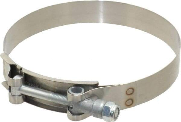 Campbell Fittings - 4-1/2" Hose, 3/4" Wide x 0.025" Thick, T-Bolt Band Clamp - Stainless Steel - Americas Tooling