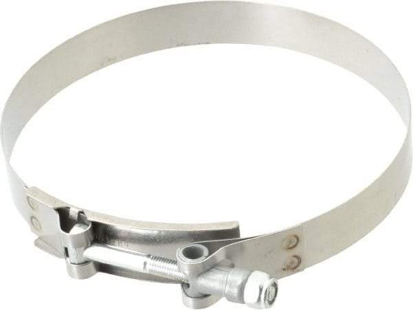 Campbell Fittings - 5-1/2" Hose, 3/4" Wide x 0.025" Thick, T-Bolt Band Clamp - Stainless Steel - Americas Tooling