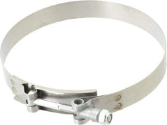 Campbell Fittings - 5-1/2" Hose, 3/4" Wide x 0.025" Thick, T-Bolt Band Clamp - Stainless Steel - Americas Tooling