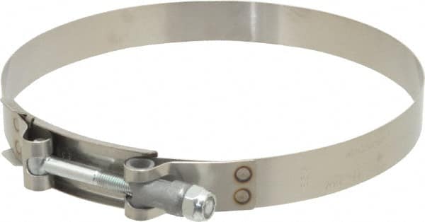 Campbell Fittings - 6-1/4" Hose, 3/4" Wide x 0.025" Thick, T-Bolt Band Clamp - Stainless Steel - Americas Tooling