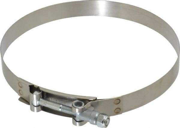 Campbell Fittings - 6-1/2" Hose, 3/4" Wide x 0.025" Thick, T-Bolt Band Clamp - Stainless Steel - Americas Tooling