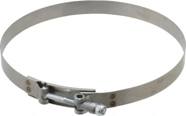 Campbell Fittings - 8" Hose, 3/4" Wide x 0.025" Thick, T-Bolt Band Clamp - Stainless Steel - Americas Tooling