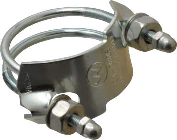 Kuriyama of America - 1-1/2" Hose, Spiral Double Bolt Hose Clamp - Plated Steel - Americas Tooling