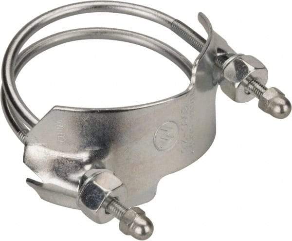 Kuriyama of America - 2-1/2" Hose, Spiral Double Bolt Hose Clamp - Plated Steel - Americas Tooling