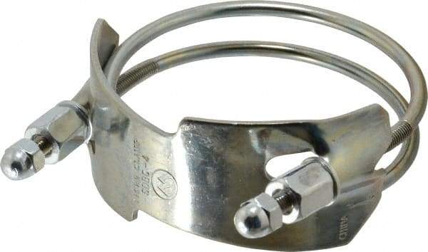 Kuriyama of America - 4" Hose, Spiral Double Bolt Hose Clamp - Plated Steel - Americas Tooling