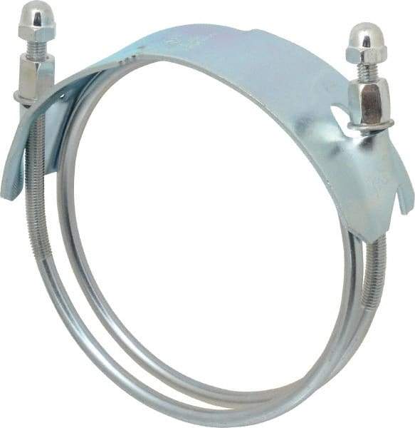 Kuriyama of America - 6" Hose, Spiral Double Bolt Hose Clamp - Plated Steel - Americas Tooling