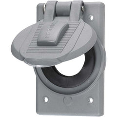 Hubbell Wiring Device-Kellems - Weatherproof Box Covers Cover Shape: Round Number of Holes in Outlet: 1 - Americas Tooling