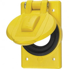 Hubbell Wiring Device-Kellems - Weatherproof Box Covers Cover Shape: Round Number of Holes in Outlet: 1 - Americas Tooling