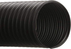 Hi-Tech Duravent - 5" ID, 50' Long, Thermoplastic Rubber Blower & Duct Hose - Black, 8" Bend Radius, 8 In/Hg, 6 Max psi, -65 to 275°F, Chemical Resistant - Americas Tooling