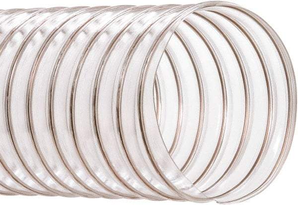 Hi-Tech Duravent - 10" ID, 50' Long, PVC Blower & Duct Hose - Clear, 11-3/4" Bend Radius, 5 In/Hg, 7 Max psi, -20 to 180°F, Abrasion and Chemical Resistant - Americas Tooling