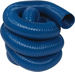 Hi-Tech Duravent - 5" ID, 25' Long, PVC Blower & Duct Hose - Blue, 6-3/4" Bend Radius, 14 In/Hg, 10 Max psi, -20 to 180°F, Abrasion and Chemical Resistant - Americas Tooling