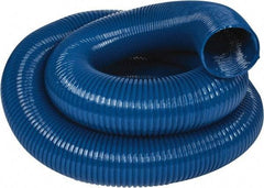 Hi-Tech Duravent - 6" ID, 25' Long, PVC Blower & Duct Hose - Blue, 7-1/2" Bend Radius, 10 In/Hg, 8 Max psi, -20 to 180°F, Abrasion and Chemical Resistant - Americas Tooling