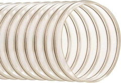 Hi-Tech Duravent - 7" ID, 50' Long, Polyurethane Blower & Duct Hose - Clear, 7-1/4" Bend Radius, 18 In/Hg, 12 Max psi, -65 to 200°F, Oil and Gas Resistant - Americas Tooling