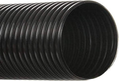 Hi-Tech Duravent - 4" ID, 50' Long, Polyethylene Blower & Duct Hose - Black, 5-3/4" Bend Radius, 3 In/Hg, 5 Max psi, -30 to 160°F, UV Resistant - Americas Tooling