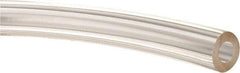 Made in USA - 1/4" ID x 1/2" OD, 1/8" Wall Thickness, Cut to Length (50' Standard Length) Plastic Tube - Clear, 62 Max psi, 63 Hardness - Americas Tooling