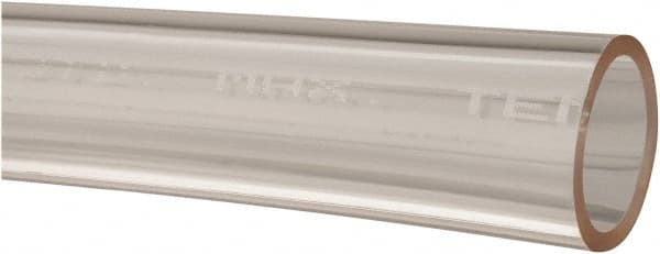 Made in USA - 1/2" ID x 5/8" OD, 1/16" Wall Thickness, Cut to Length (50' Standard Length) Plastic Tube - Clear, 20 Max psi, 63 Hardness - Americas Tooling