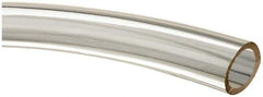 Made in USA - 3/4" ID x 1" OD, 1/8" Wall Thickness, Cut to Length (50' Standard Length) Plastic Tube - Clear, 26 Max psi, 63 Hardness - Americas Tooling