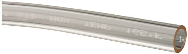 Made in USA - 3/8" ID x 1/2" OD, 1/16" Wall Thickness, Cut to Length (50' Standard Length) Plastic Tube - Clear, 26 Max psi, 65 Hardness - Americas Tooling