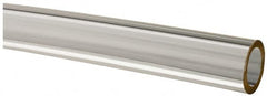 Made in USA - 5/16" ID x 7/16" OD, 1/16" Wall Thickness, Cut to Length (50' Standard Length) Plastic Tube - Clear, 21 Max psi, 40 Hardness - Americas Tooling