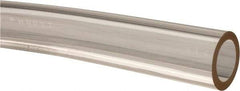 Made in USA - 5/8" ID x 7/8" OD, 1/8" Wall Thickness, Cut to Length (50' Standard Length) Plastic Tube - Clear, 21 Max psi, 40 Hardness - Americas Tooling