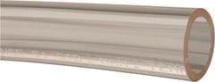 Made in USA - 3/4" ID x 1" OD, 1/8" Wall Thickness, Cut to Length (50' Standard Length) Plastic Tube - Clear, 18 Max psi, 40 Hardness - Americas Tooling