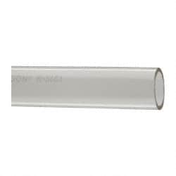 Made in USA - 1" ID x 1-1/4" OD, 1/8" Wall Thickness, Cut to Length (50' Standard Length) Plastic Tube - Clear, 14 Max psi, 40 Hardness - Americas Tooling