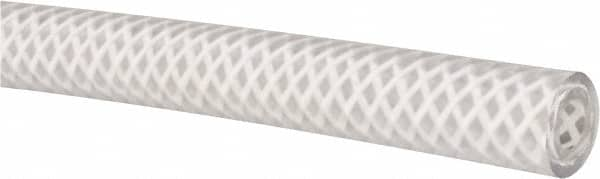 Made in USA - 1/4" ID x 1/2" OD, 1/8" Wall Thickness, Cut to Length (100' Standard Length) PVC Tube - Clear, 248 Max psi, 80 Hardness - Americas Tooling