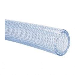 Made in USA - 1-1/4" ID x 1-11/16" OD, 7/32" Wall Thickness, Cut to Length (50' Standard Length) PVC Tube - Clear, 80 Max psi, 80 Hardness - Americas Tooling