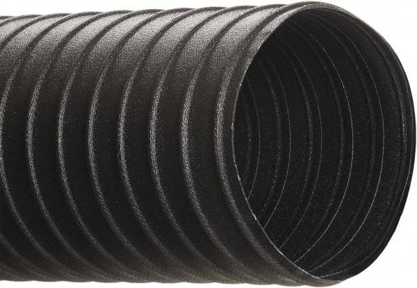 Hi-Tech Duravent - 5" ID, 25' Long, Steel Blower & Duct Hose - Black, 6.9" Bend Radius, 17 In/Hg, 26 Max psi, -40 to 250°F, Chemical and Abrasion Resistant - Americas Tooling