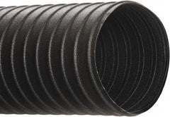 Hi-Tech Duravent - 7" ID, 25' Long, Neoprene Coated Polyester Blower & Duct Hose - Black, 9-1/2" Bend Radius, 17 In/Hg, 23 Max psi, -40 to 250°F, Chemical and Abrasion Resistant - Americas Tooling