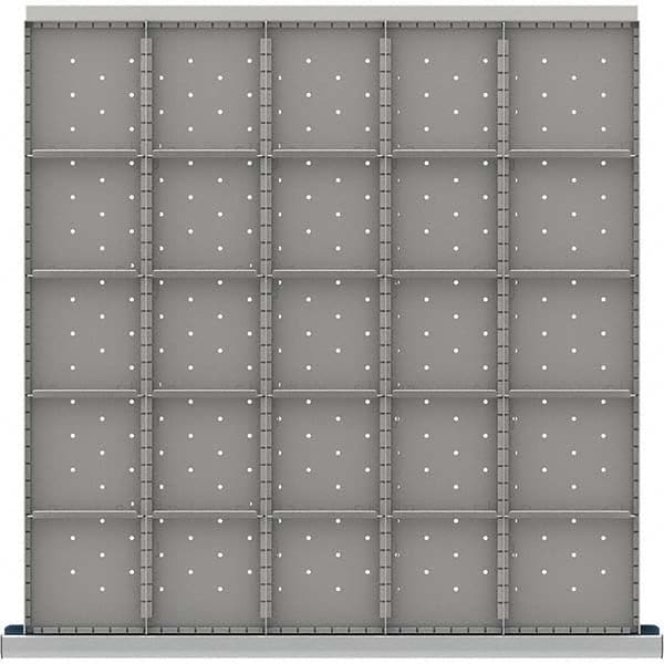 LISTA - 25-Compartment Drawer Divider Layout for 3.15" High Drawers - Americas Tooling