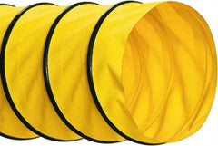 Hi-Tech Duravent - 16" ID, 25' Long, Polyester Blower & Duct Hose - Yellow, 8" Bend Radius, 4.1 In/Hg, 9.7 Max psi, -40 to 250°F - Americas Tooling