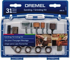 Dremel - 31 Piece Dressing Stones, Drum Sander, Grinding Stones, Sander Bands & Sanding Discs - Set Includes Dressing Stones, Drum Sander, Grinding Stones, Sander Bands & Sanding Discs - Americas Tooling