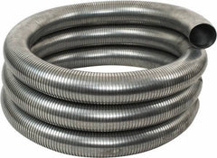 Federal Hose - 4" ID, -60 to 400°F, Galvanized Steel Unlined Flexible Metal Duct Hose - 18" Bend Radius, 25' Long - Americas Tooling