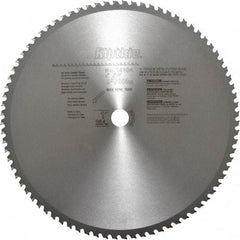 Porter-Cable - 14" Diam, 1" Arbor Hole Diam, 80 Tooth Wet & Dry Cut Saw Blade - Carbide-Tipped, Cutoff Action, Standard Round Arbor - Americas Tooling