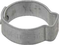 Oetiker - 13.5 to 15.7mm, Zinc-Plated 1-Ear Clamp - 5/8" Noml Size, 7mm Inner Width, 7mm Wide x 0.75mm Thick, Carbon Steel - Americas Tooling