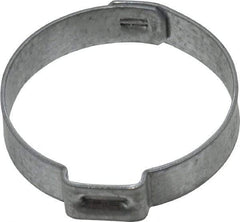 Oetiker - 28.5 to 31.6mm, Zinc-Plated 1-Ear Clamp - 1-1/4" Noml Size, 10mm Inner Width, 7mm Wide x 0.75mm Thick, Carbon Steel - Americas Tooling