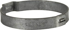 Oetiker - 37.9 to 41mm, Zinc-Plated 1-Ear Clamp - 1-5/8" Noml Size, 10mm Inner Width, 7mm Wide x 0.75mm Thick, Carbon Steel - Americas Tooling