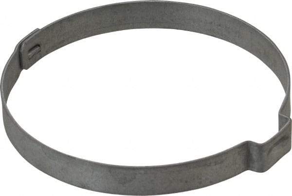 Oetiker - 54.4 to 57.5mm, Zinc-Plated 1-Ear Clamp - 2-1/4" Noml Size, 10mm Inner Width, 7mm Wide x 0.75mm Thick, Carbon Steel - Americas Tooling