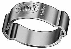 Oetiker - 26.3 to 31mm, Zinc-Plated 2-Ear Clamp - 1-3/16" Noml Size, 7.38mm Inner Width, 10mm Wide x 1.5mm Thick, Carbon Steel - Americas Tooling