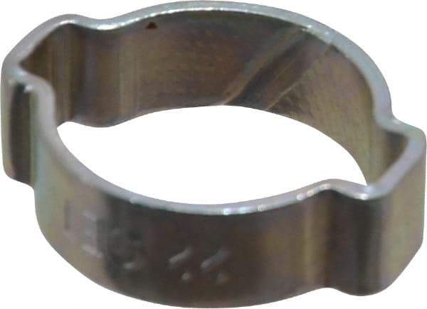 Oetiker - 18 to 22mm, Zinc-Plated 2-Ear Clamp - 13/16" Noml Size, 6.28mm Inner Width, 9mm Wide x 1.5mm Thick, Carbon Steel - Americas Tooling