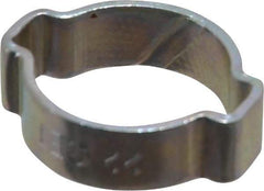 Oetiker - 18 to 22mm, Zinc-Plated 2-Ear Clamp - 13/16" Noml Size, 6.28mm Inner Width, 9mm Wide x 1.5mm Thick, Carbon Steel - Americas Tooling