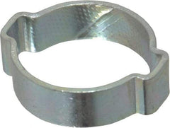 Oetiker - 22.5 to 27mm, Zinc-Plated 2-Ear Clamp - 1" Noml Size, 7.07mm Inner Width, 10mm Wide x 1.5mm Thick, Carbon Steel - Americas Tooling