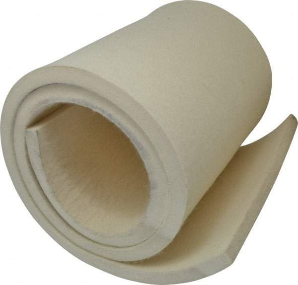 Made in USA - 5/8 Inch Thick x 60 Inch Wide x 12 Inch Long, Pressed Wool Felt Sheet - 10 Lbs/Square Yd., White, 500 psi - Americas Tooling