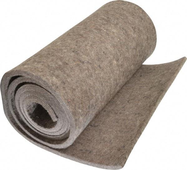 Made in USA - 3/8 Inch Thick x 60 Inch Wide x 12 Inch Long, Pressed Wool Felt Sheet - 6 Lbs/Square Yd., Gray, 400 psi - Americas Tooling