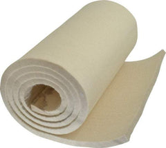 Made in USA - 1/2 Inch Thick x 66 Inch Wide x 12 Inch Long, Pressed Wool Felt Sheet - 6 Lbs/Square Yd., White, 400 psi - Americas Tooling