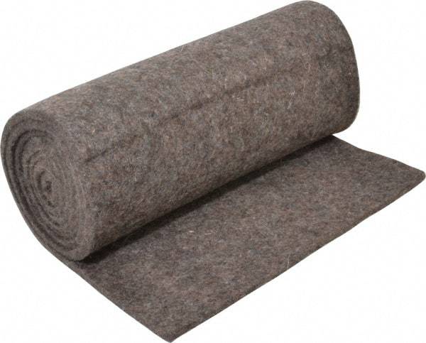 Made in USA - 1/4 Inch Thick x 72 Inch Wide x 12 Inch Long, Pressed Wool Felt Sheet - 2.1 Lbs/Square Yd., Gray, 75 psi - Americas Tooling