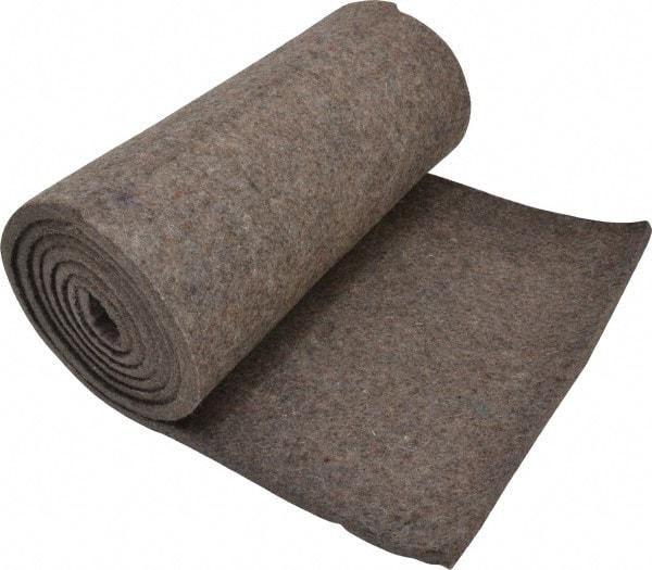 Made in USA - 3/8 Inch Thick x 72 Inch Wide x 12 Inch Long, Pressed Wool Felt Sheet - 3.2 Lbs/Square Yd., Gray, 75 psi - Americas Tooling